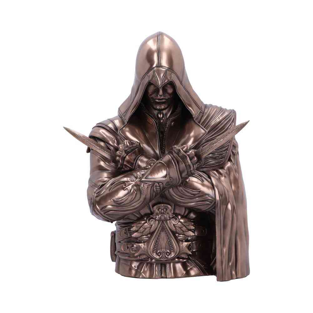 Nemesis Now Assassin's Creed - Ezio Bust Box Bronze 30cm Decoratieve opbergdoos - Bronskleurig